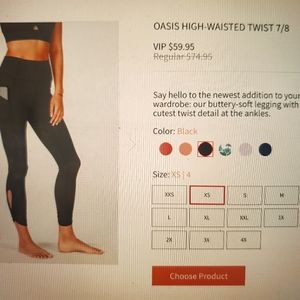 Oasis high-waisted twist leggings